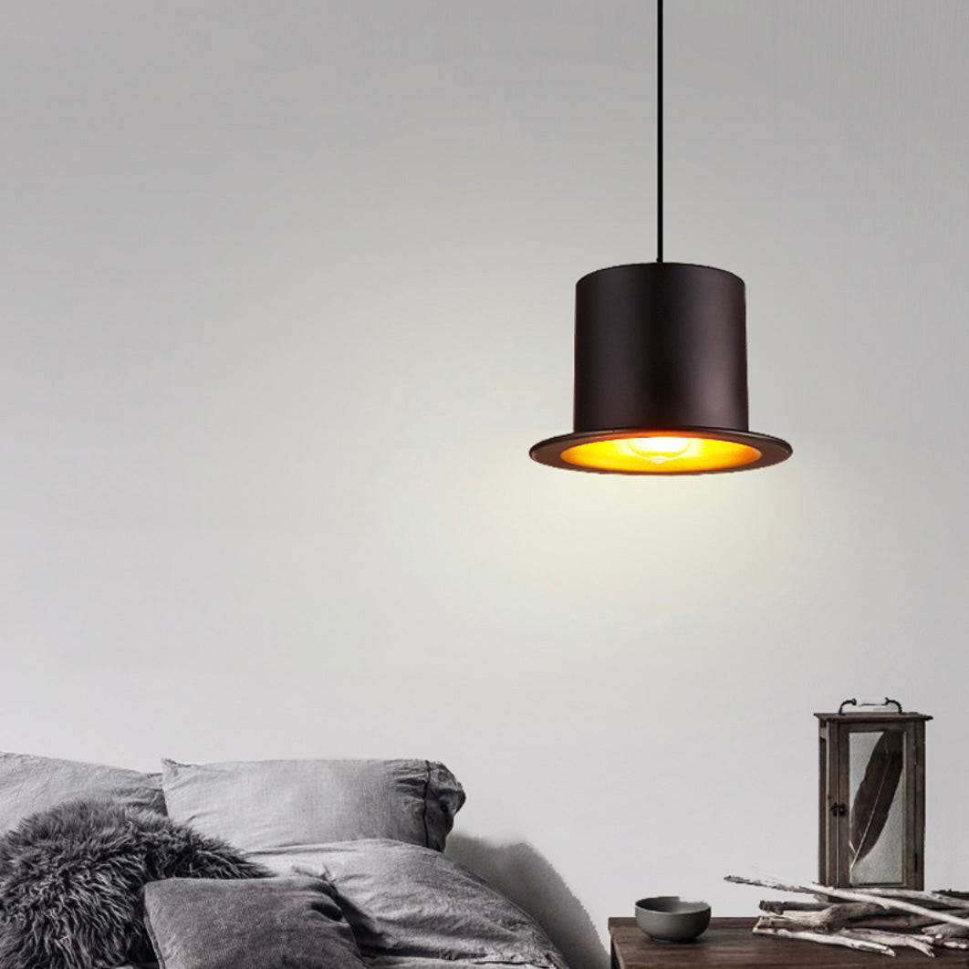 Threllis | Sculptural Hat Shaped Pendant Light with Wide Brim