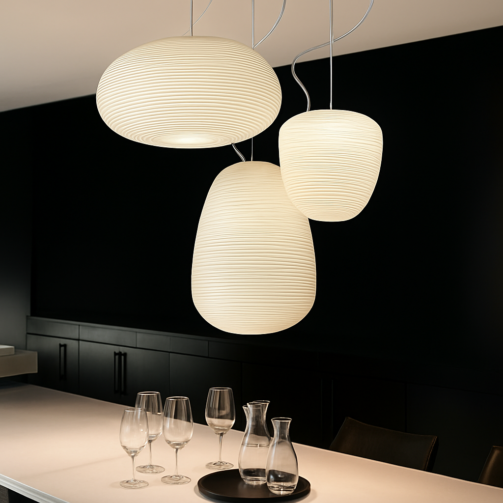 Valmorae | Cocoon Silhouette Frosted Glass Pendant Light