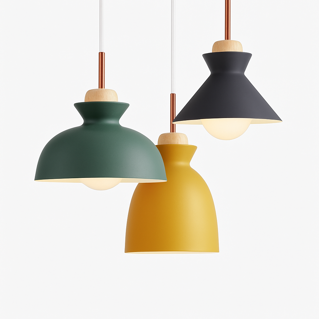 Ferune | Nordic Industrial Metal Shade Pendant Light