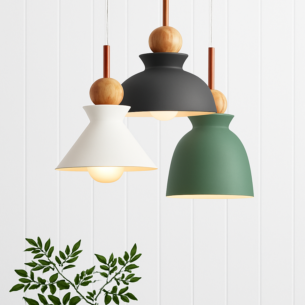 Ferune | Nordic Industrial Metal Shade Pendant Light