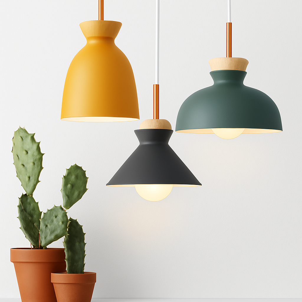 Ferune | Nordic Industrial Metal Shade Pendant Light