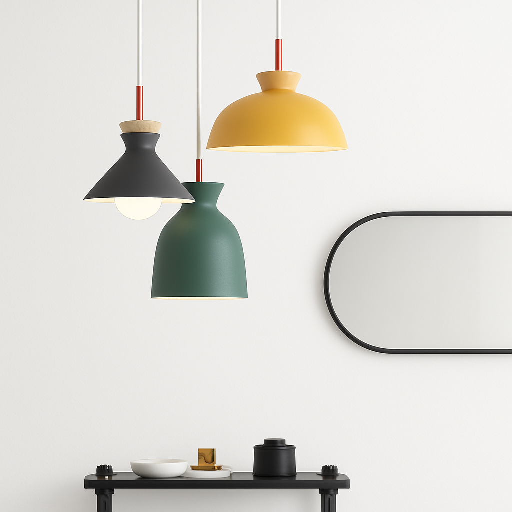 Ferune | Nordic Industrial Metal Shade Pendant Light