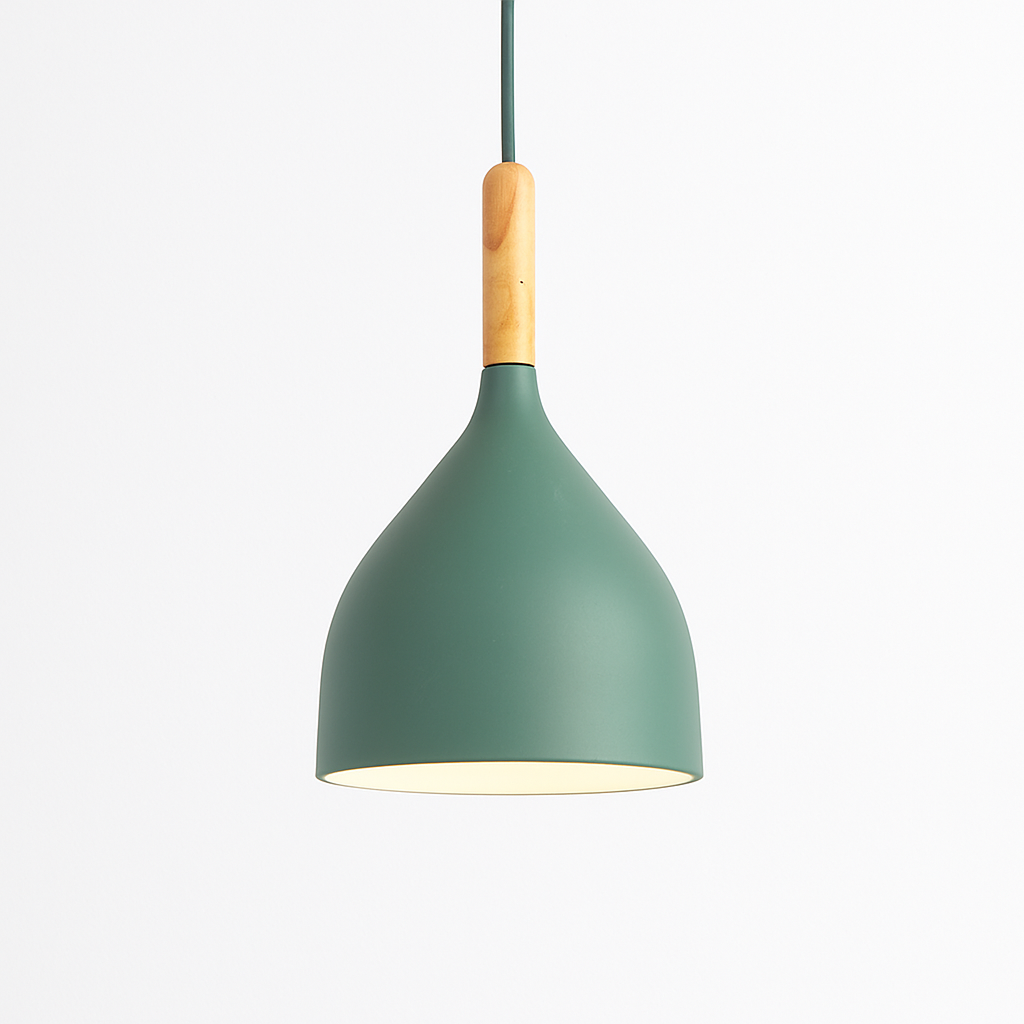 Velrion | Nordic Metal and Wood LED Pendant Ceiling Light