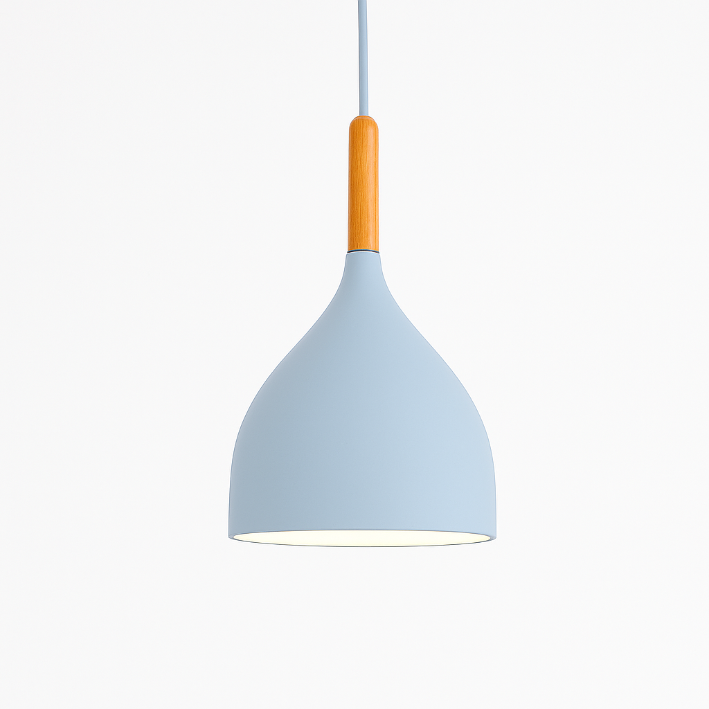 Velrion | Nordic Metal and Wood LED Pendant Ceiling Light