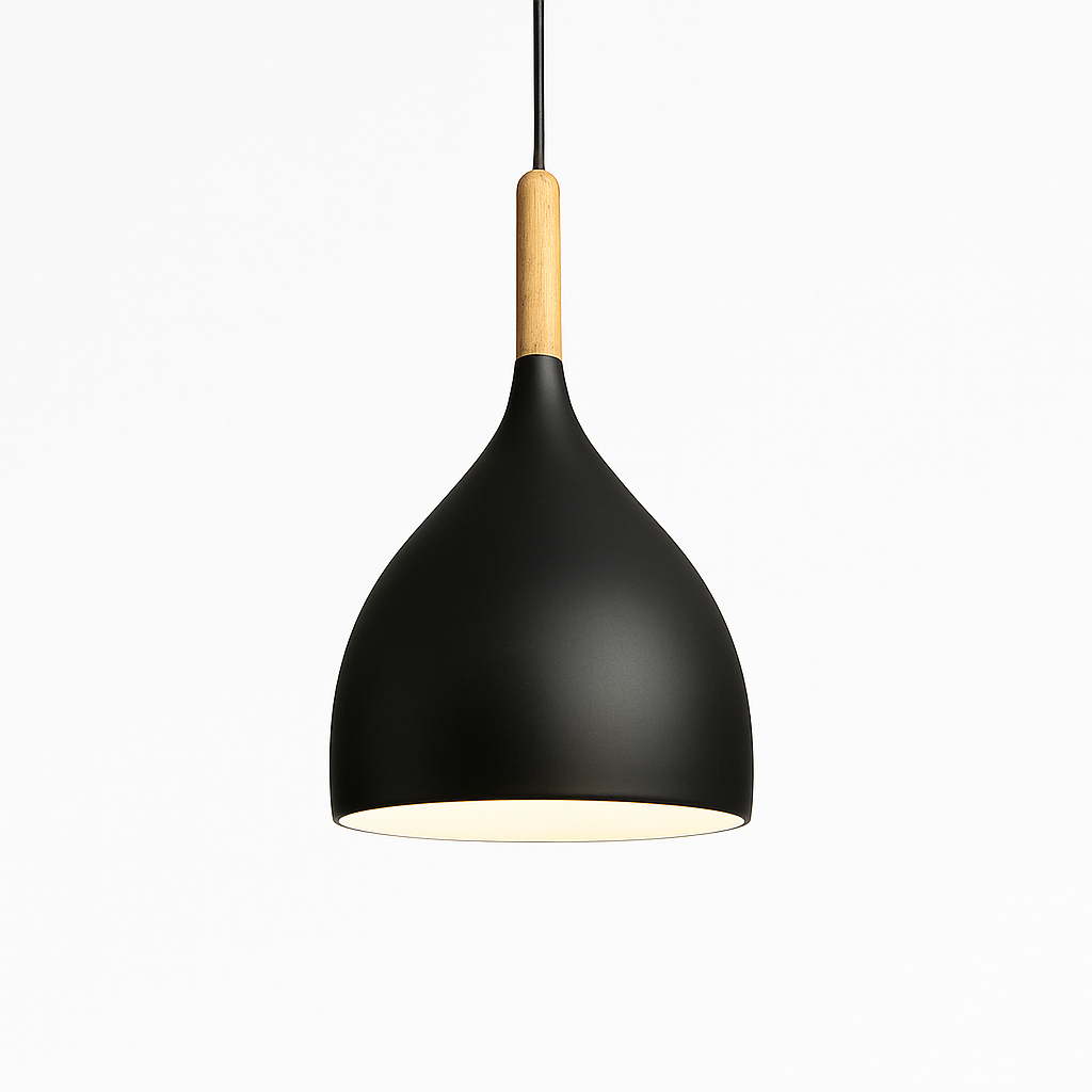 Velrion | Nordic Metal and Wood LED Pendant Ceiling Light