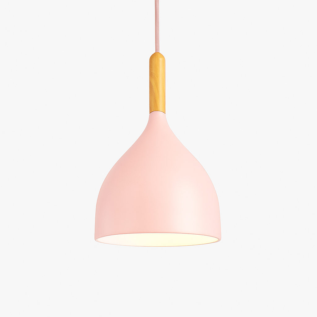 Velrion | Nordic Metal and Wood LED Pendant Ceiling Light