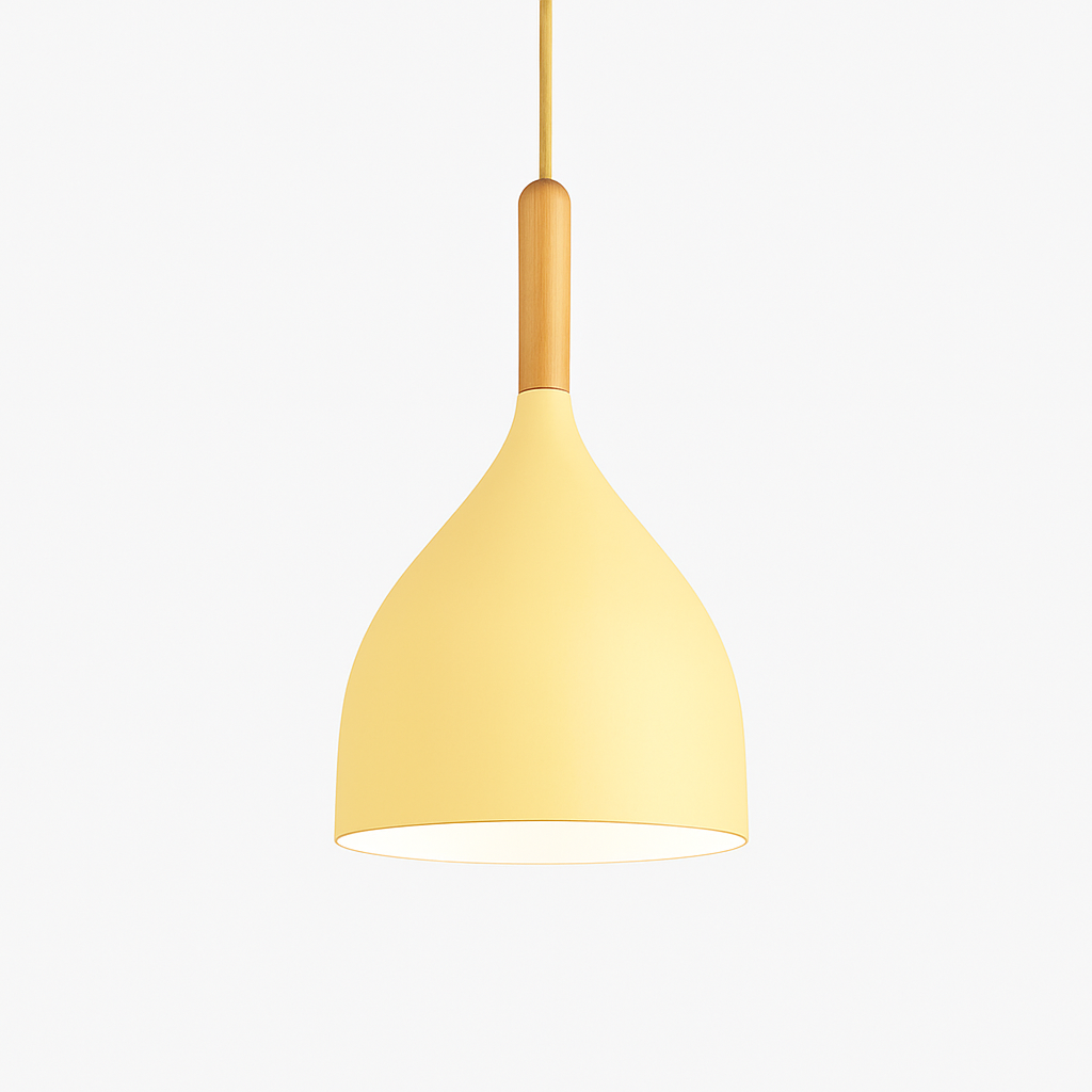 Velrion | Nordic Metal and Wood LED Pendant Ceiling Light