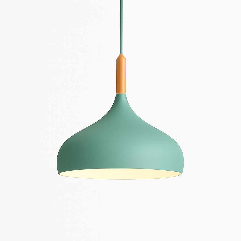 Velrion | Nordic Metal and Wood LED Pendant Ceiling Light