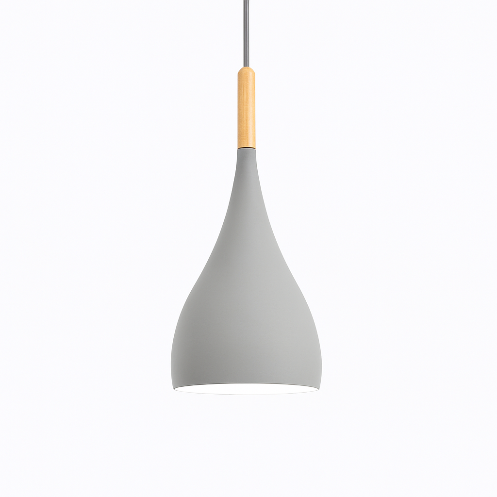 Velrion | Nordic Metal and Wood LED Pendant Ceiling Light