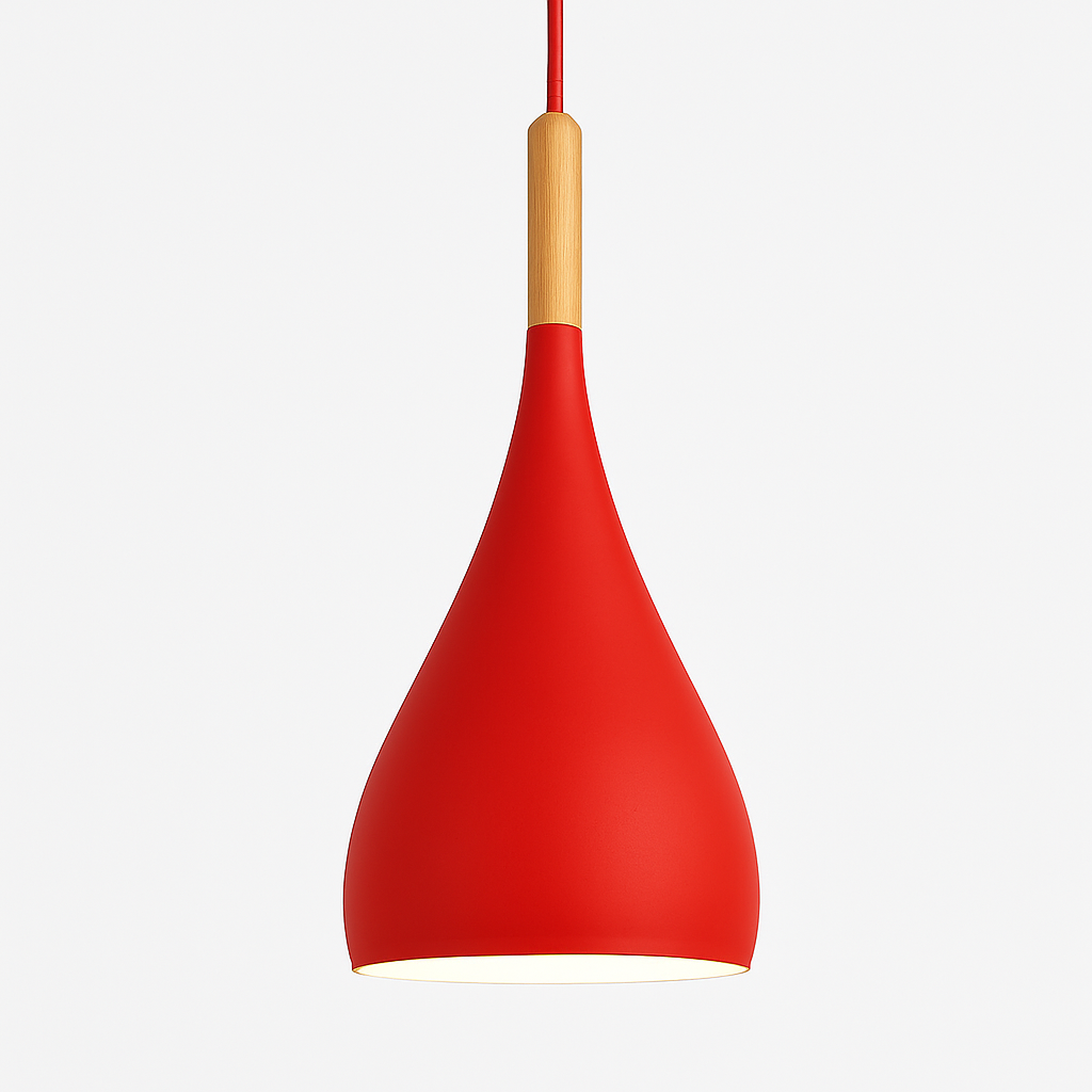 Velrion | Nordic Metal and Wood LED Pendant Ceiling Light