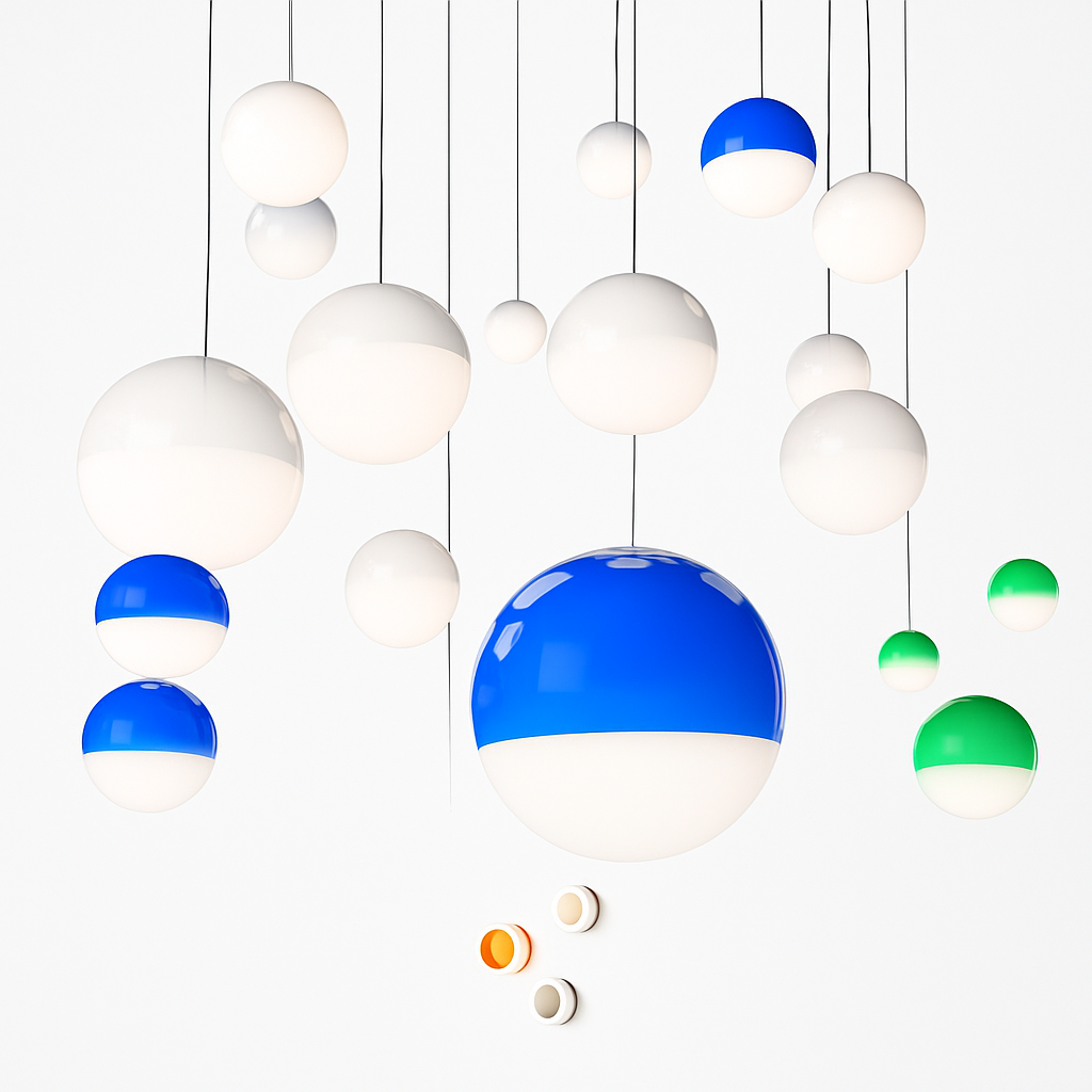 Vantoluxe | Artistic Orbed Gradient Glass Pendant Light
