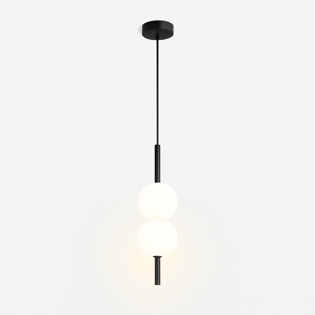 Quintara | Minimalist Vertical Tube Globe Form Pendant Light