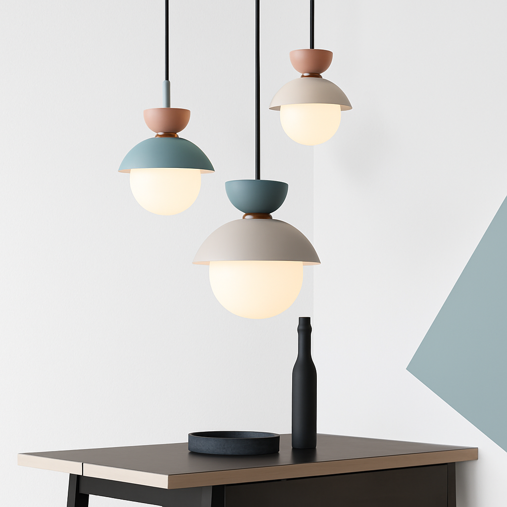Velsatori | Nordic Circular Frosted Globe Pendant Light
