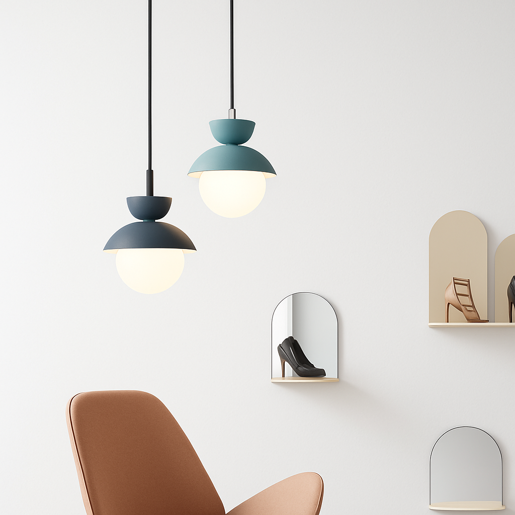 Velsatori | Nordic Circular Frosted Globe Pendant Light