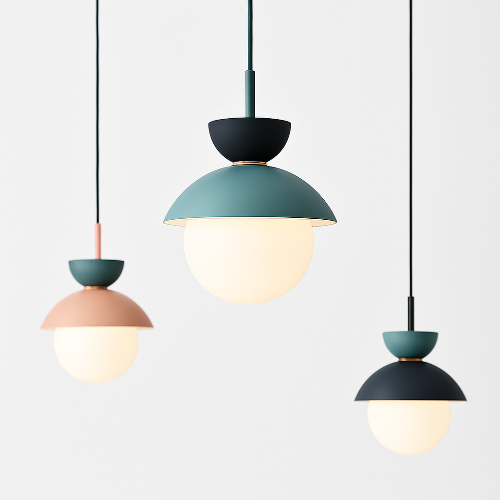 Velsatori | Nordic Circular Frosted Globe Pendant Light