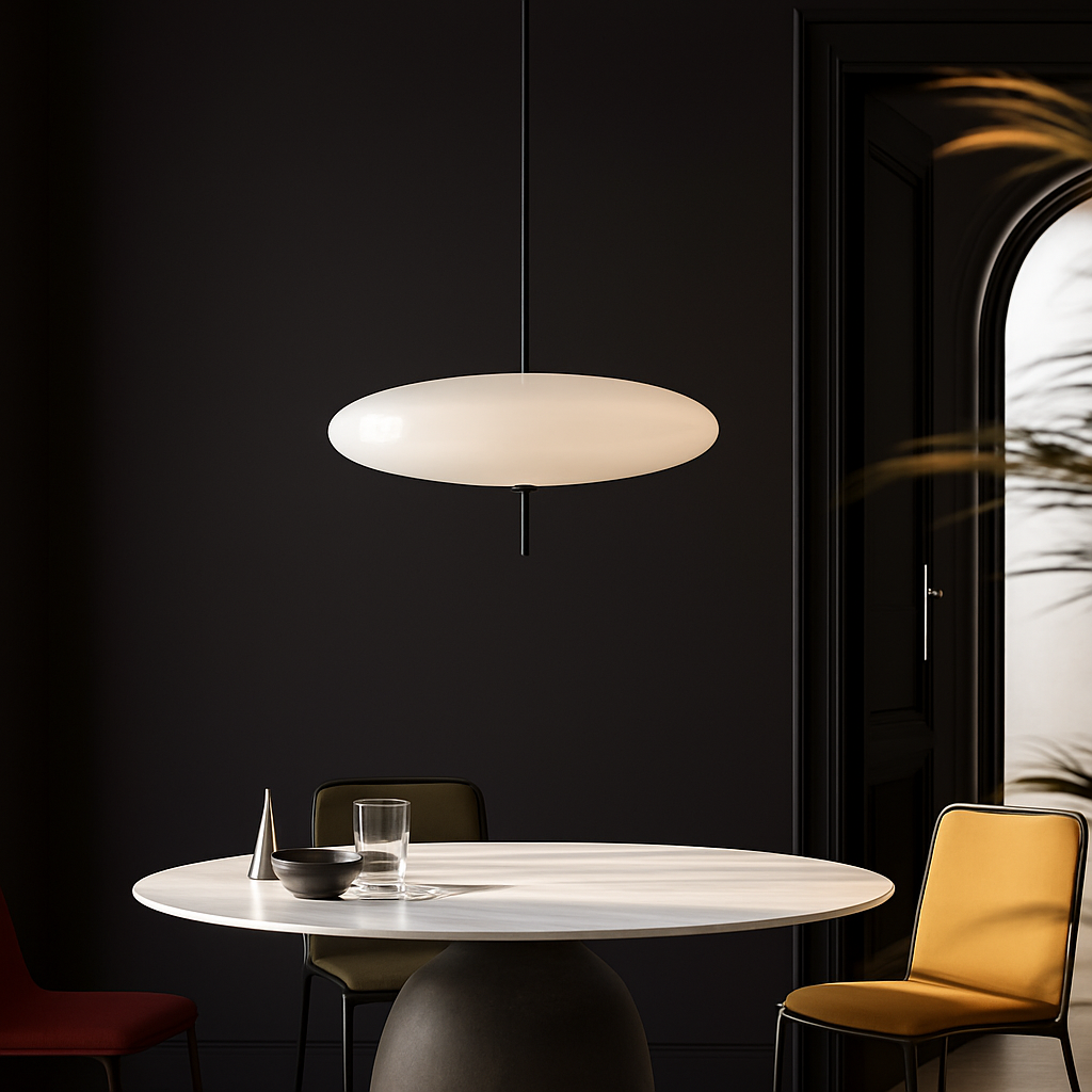 Velvoryn | Modern Flying Saucer Disc Minimalist Metal Pendant Light